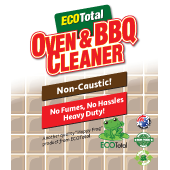 ecototal oven and bbq cleaner label